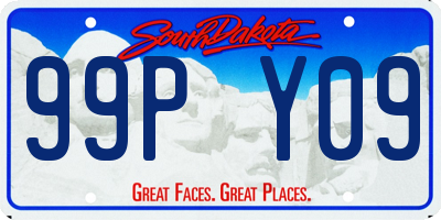 SD license plate 99PY09
