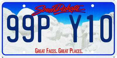 SD license plate 99PY10
