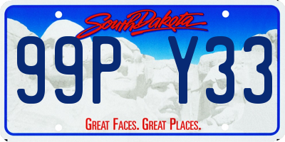 SD license plate 99PY33