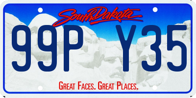 SD license plate 99PY35