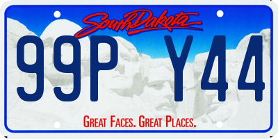 SD license plate 99PY44
