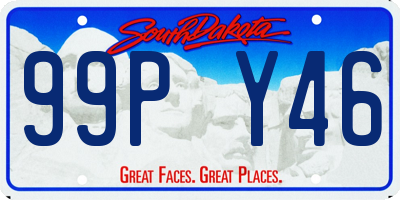 SD license plate 99PY46