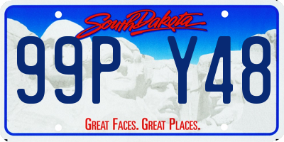 SD license plate 99PY48