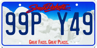 SD license plate 99PY49
