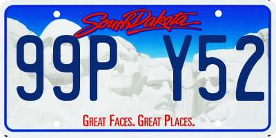 SD license plate 99PY52