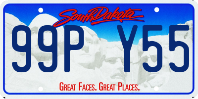 SD license plate 99PY55