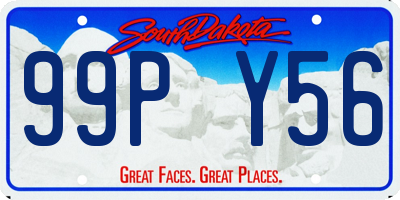 SD license plate 99PY56