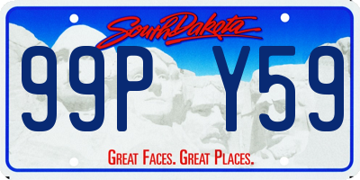 SD license plate 99PY59