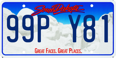 SD license plate 99PY81