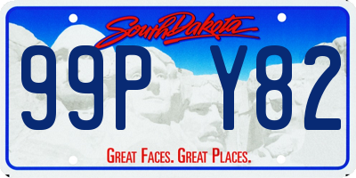 SD license plate 99PY82