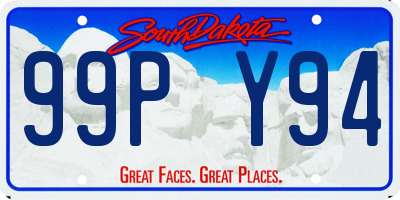 SD license plate 99PY94