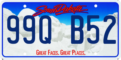 SD license plate 99QB52