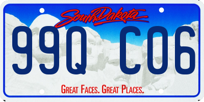 SD license plate 99QC06