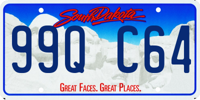 SD license plate 99QC64