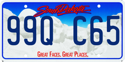 SD license plate 99QC65