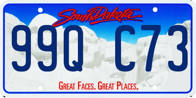 SD license plate 99QC73