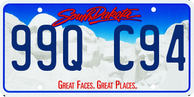 SD license plate 99QC94