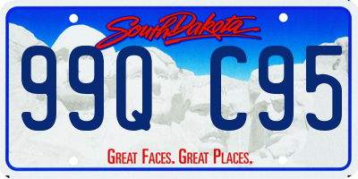 SD license plate 99QC95