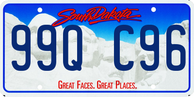 SD license plate 99QC96