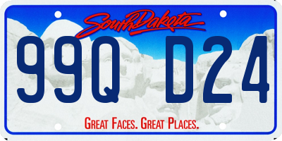 SD license plate 99QD24