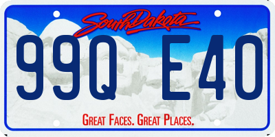 SD license plate 99QE40