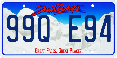 SD license plate 99QE94