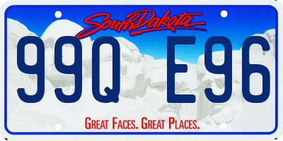 SD license plate 99QE96