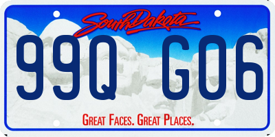 SD license plate 99QG06