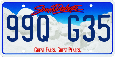 SD license plate 99QG35