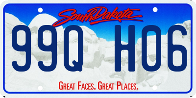 SD license plate 99QH06