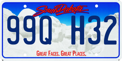 SD license plate 99QH32