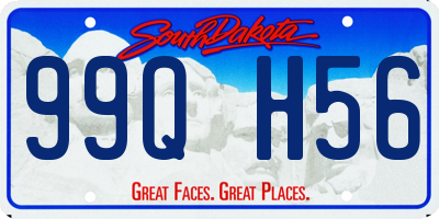 SD license plate 99QH56