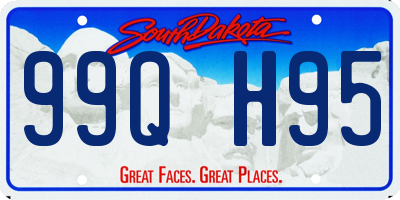 SD license plate 99QH95