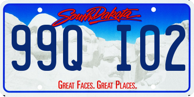 SD license plate 99QI02