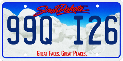 SD license plate 99QI26