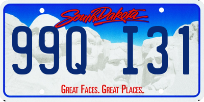 SD license plate 99QI31