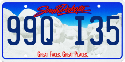 SD license plate 99QI35