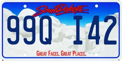 SD license plate 99QI42