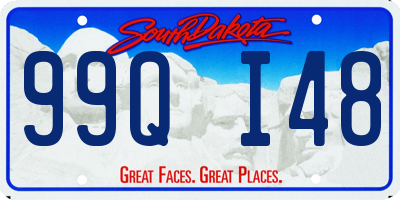 SD license plate 99QI48