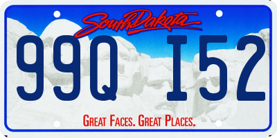 SD license plate 99QI52