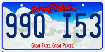 SD license plate 99QI53
