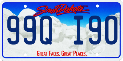 SD license plate 99QI90