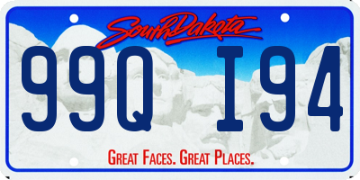 SD license plate 99QI94