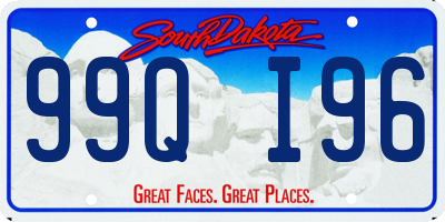 SD license plate 99QI96
