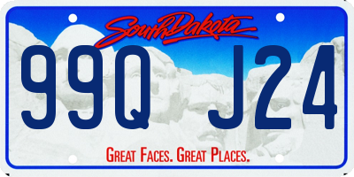SD license plate 99QJ24