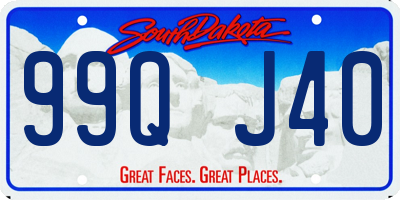 SD license plate 99QJ40