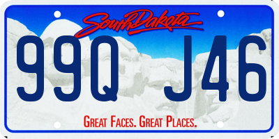 SD license plate 99QJ46