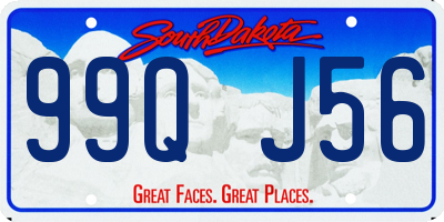 SD license plate 99QJ56