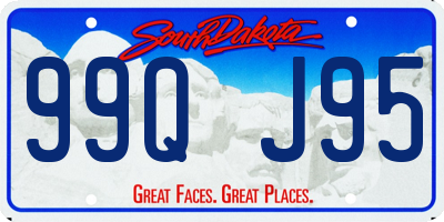 SD license plate 99QJ95