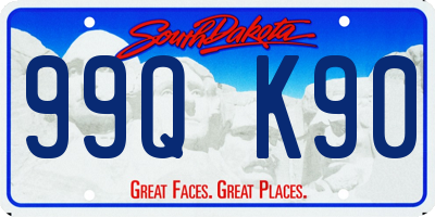 SD license plate 99QK90